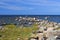 Rocky seashore of baltic sea in Hiiumaa.