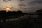 Rocky Seashore showing millions of years of erosion and weathering with dramatic textures shapes and silhouette