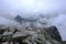 rocky sharp mountain tops in Tatra mountains in Slovakia