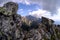 rocky sharp mountain tops in Tatra mountains in Slovakia