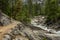 Rocky Shelf Trail Turns Left Away From The Tuolumne River