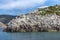 Rocky shore on the Aegean Sea