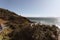 Rocky shore of Little Wategos Beach in Byron Bay, Australia