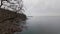 Rocky Shore on West Coast, Pacific Ocean. Cloudy Fall Season. West Vancouver, BC Canada.