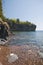 Rocky shoreline along Lake Superior