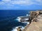 Rocky shoreline Pacific ocean near Sydney Australia