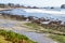 Rocky shoreline in Pebble Beach California