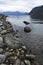 Rocky shoreline of Pend Oreille Lake