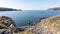 The rocky shorelines of Ireland during a warm spring day