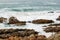 Rocky shores along the coast of Mossel Bay, South Africa