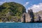 Rocky shores of the islands of El Nido in the province of Palawan, Philippines