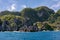 Rocky shores of the islands of El Nido in the province of Palawan, Philippines