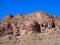 Rocky slope of TODGHA GORGE canyon landscape in MOROCCO, eastern part of High Atlas Mountains range at Dades Rivers