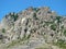 Rocky slopes of South Demerdgy mountain peak, Crimea