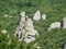 Rocky slopes of South Demerdgy mountain peak, Crimea