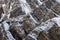 Rocky Snow Covered Hillside Background Texture