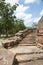 Rocky steps to an observation platform - vertical