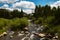 Rocky stream, city of Breckenridge Colorado USA