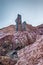 Rocky textures on Milos island, Cyclades, Greece