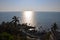 Rocky tropical beach of Arambol