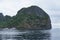 Rocky uninhabited island close to El Nido