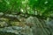 rocky wall in the mountain area of the majella abruzzo