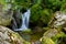 Rocky waterfall and pool