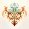 Rococo Digital Watercolor Art With Baroque Flourishes