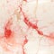 Rococo-inspired Red Marble Illustration With Kintsugi Stain