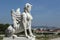 Rococo Sphinx in Belvedere gardens in Vienna, Austria.