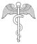 Rod of Asclepius Aesculapius Medical Symbol