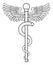 Rod of Asclepius Doctor Medical Symbol