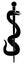 Rod of Asclepius Snake Symbol Illustration