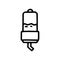 rodent drinking bottle line vector doodle simple icon