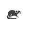Rodent mouse vector icon