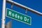 Rodeo Drive sign in Beverly Hills California