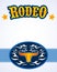 Rodeo Poster vector Design Bull Head emblem.