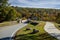 Roebling`s Delaware Aqueduct over the Delaware River on a brilliant fall morning