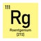 Roentgenium chemical symbol
