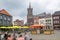 ROERMOND, LIMBURG / THE NETHERLANDS - JUNE 8, 2018: Marketplace is a favorite  spot for locals and tourists