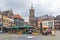 ROERMOND, LIMBURG / THE NETHERLANDS - JUNE 8, 2018: The Marketplace offers a beautiful view of St. Christopher`s Cathedral