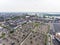 Roermond, Netherlands 07.05.2017 Aerial shot sky view over horizon of the Mc Arthur Glen Designer Outlet shopping area
