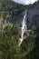 Roethbachfall waterfall near lake Obersee in Bavaria in summer