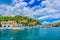 Rogac town seascape in summertime, Croatia.