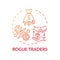 Rogue traders concept icon