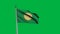 Rohingya Waving Flag on Wind on Green Screen or Chroma Key background. 1920 x 1080 Animation