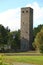 Rohrbuehl observation tower on the northern outskirts of Muenchberg town in Upper Franconia region of Bavaria, Germany