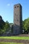 Rohrbuehl observation tower on the northern outskirts of Muenchberg town in Upper Franconia region of Bavaria, Germany