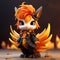 Rohwysnk Adorable Toy Sculptures In Fire Style