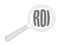 roi magnify glass concept Illustrator. design graphic